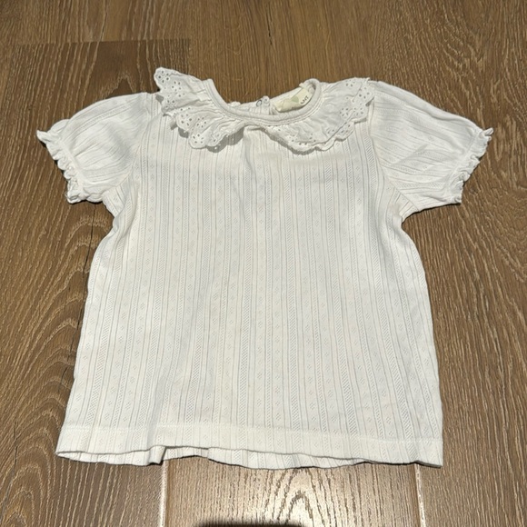 Girls Peter Pan Collar Shirt - Picture 1 of 1